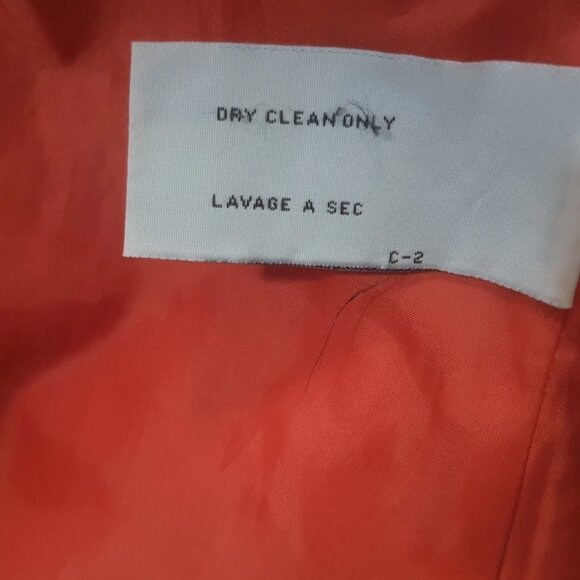 Tulle Anthropologie Burnt Orange Hooded Peacoat Women's Weave Medium - Picture 4 of 6